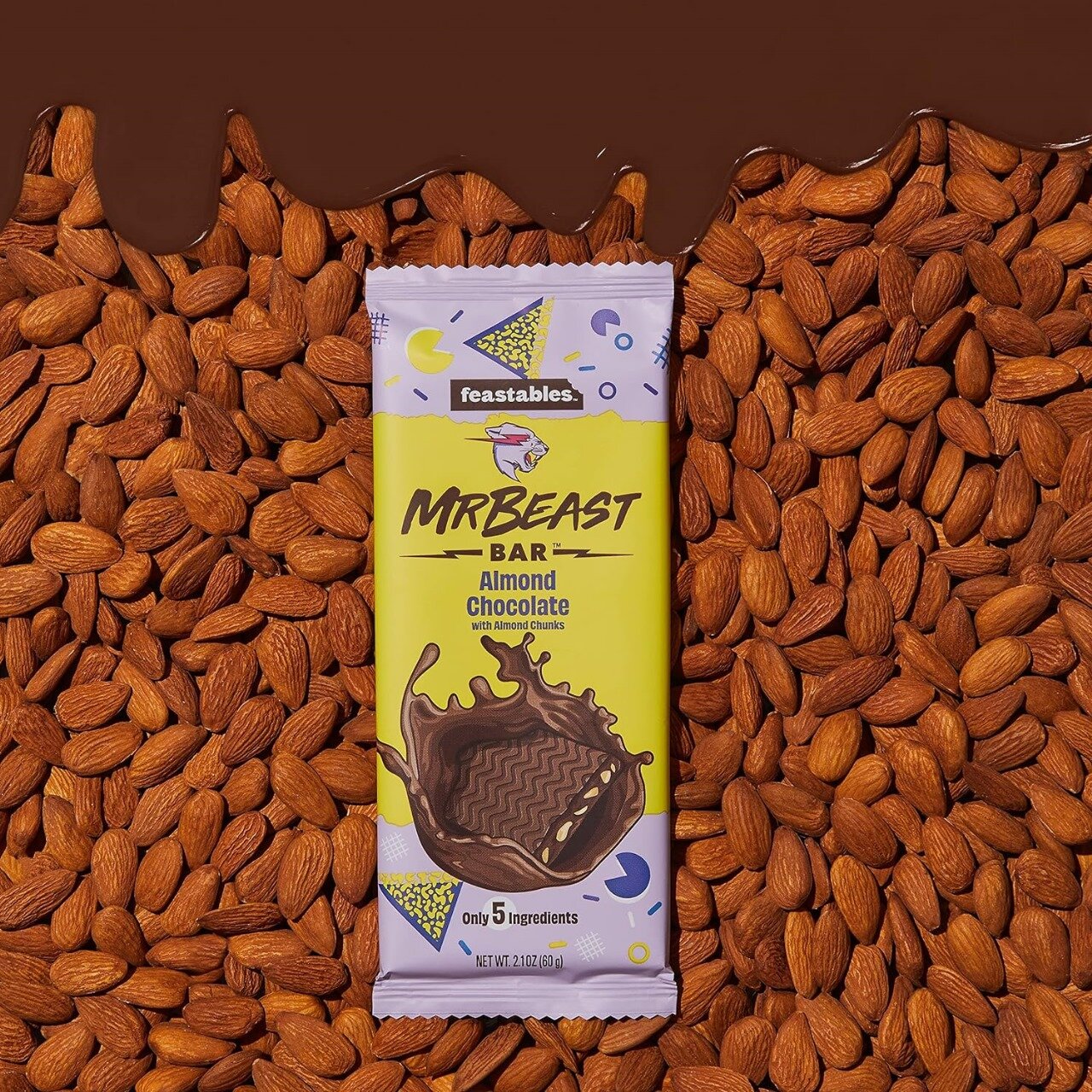 Mr. Beast Almond Chocolate/feastables/Шоколад мистера биста/мистер бист - фотография № 1