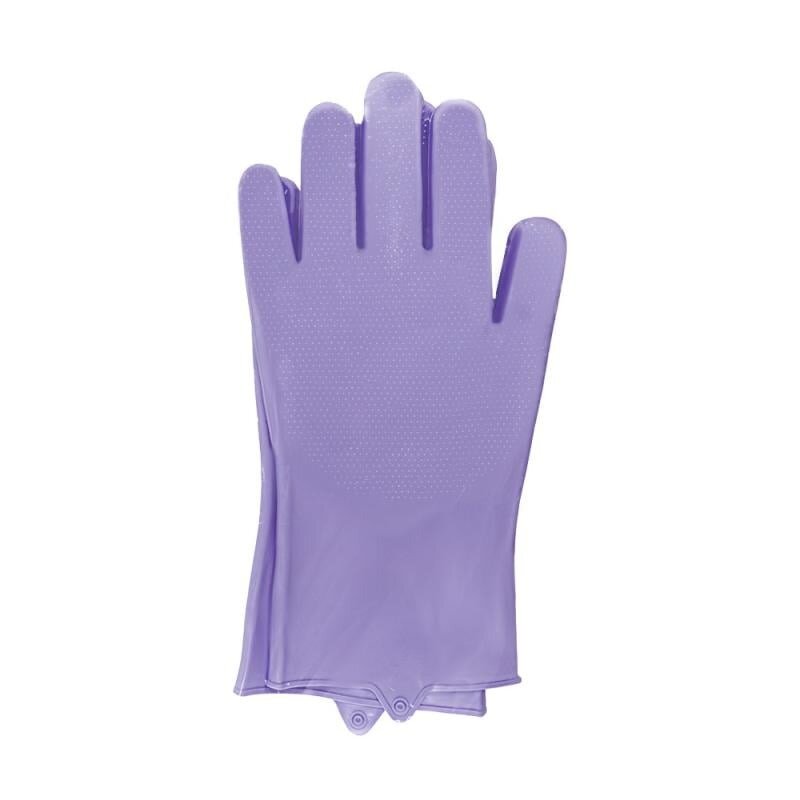 Силиконовые перчатки для уборки, BonHome, 1 пара, в ассортименте - фотография № 1