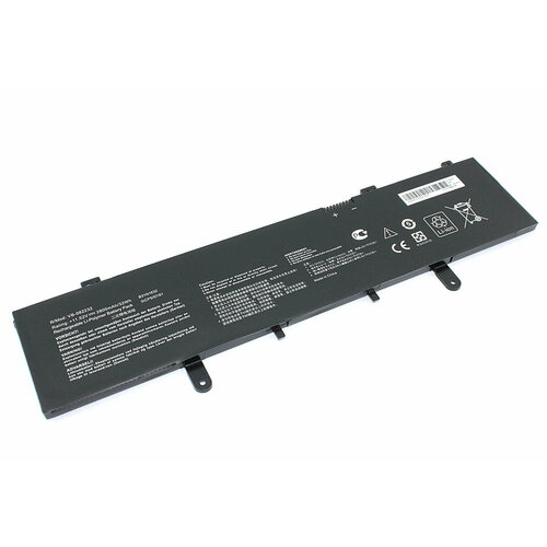 Аккумуляторная батарея для ноутбука Asus Zenbook X405U (B31N1632) 11.52V 2800mAh OEM аккумуляторная батарея для ноутбука asus vivobook 14 x405 x405u b31n1632 11 52v 42wh