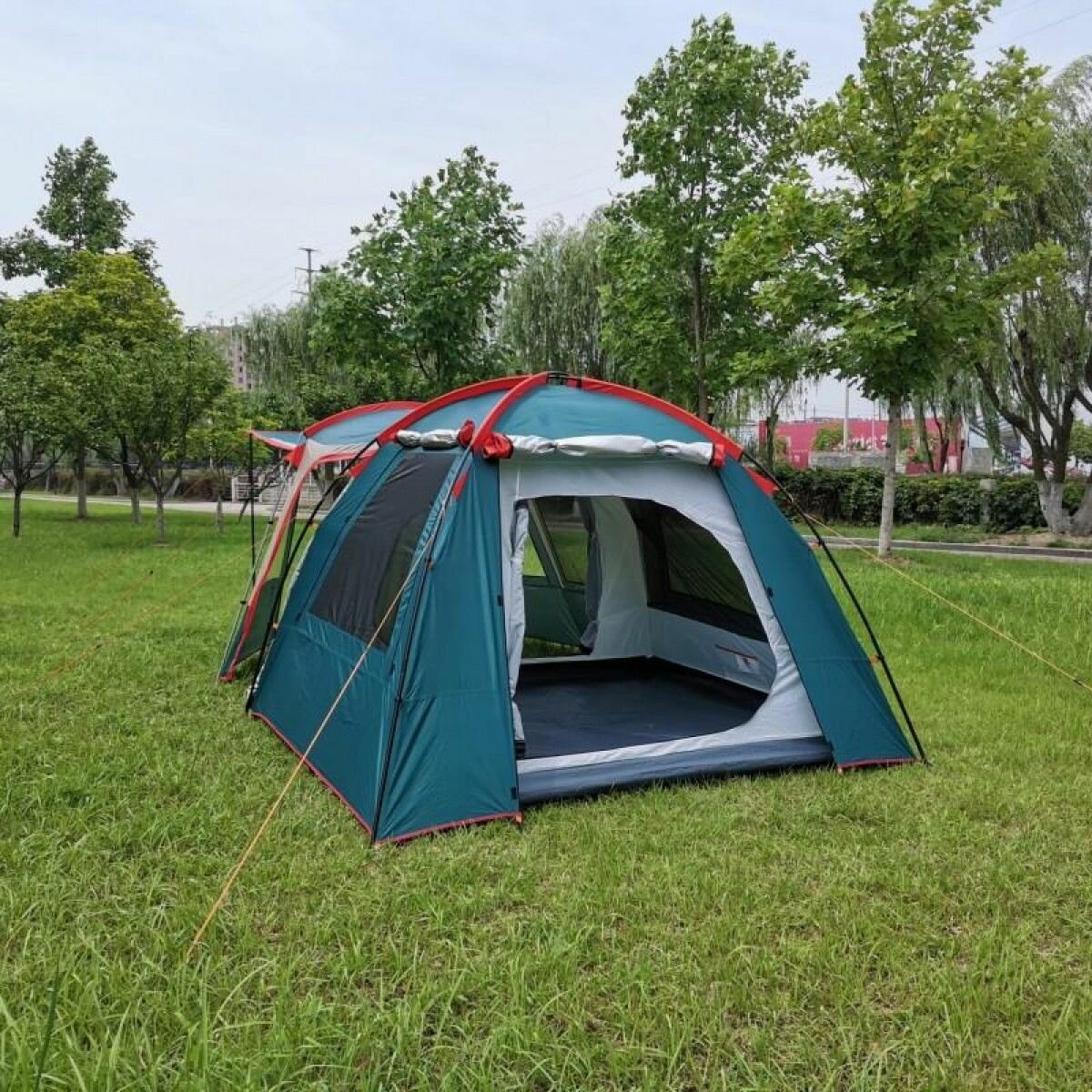 Шатры И Тенты Садовые 4-х местная кемпинговая палатка шатер Terbo Mir & Camping JWS 015