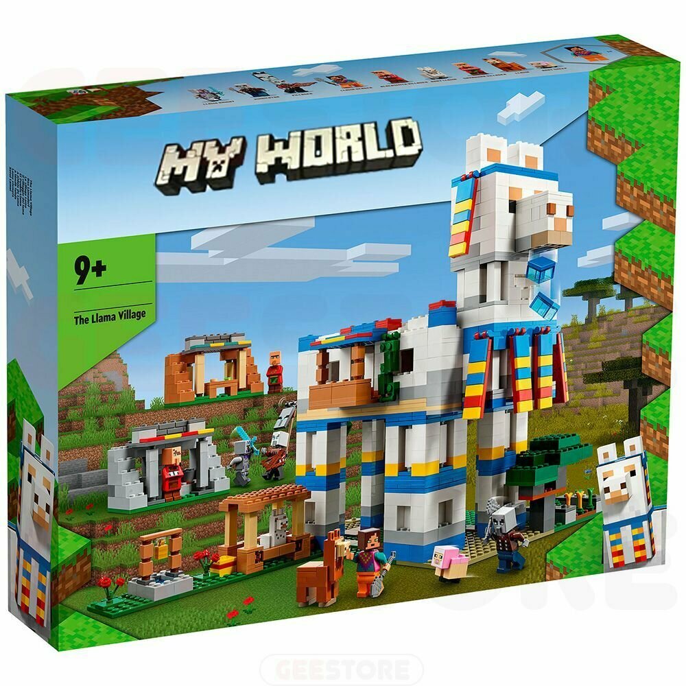 Конструктор Майнкрафт Деревня лам