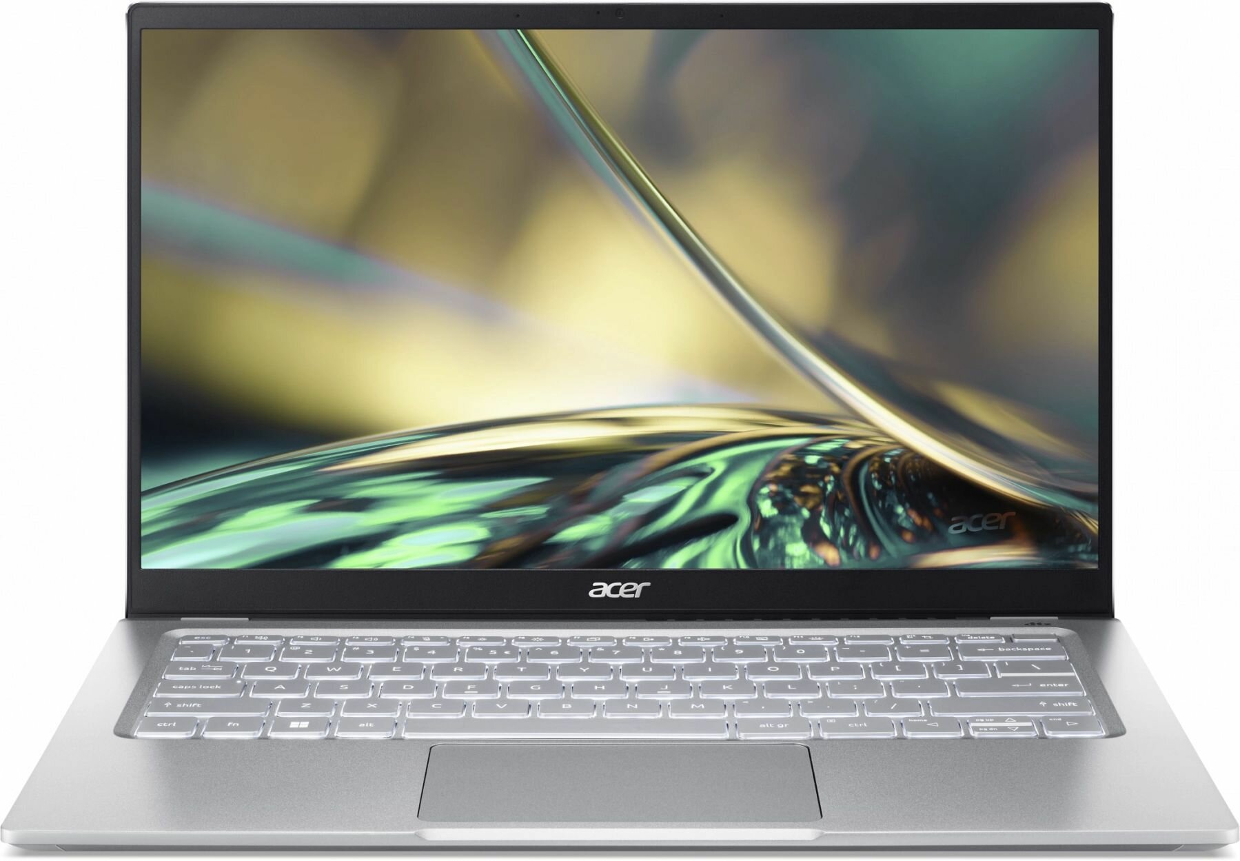 Ноутбук Acer Swift 3 SF314-512-55DD, 14"(2560x1440) IPS/Intel Core i7-1260P/16ГБ DDR4/512ГБ SSD/Iris Xe Graphics/Windows 11 Home, серебристый (NX. K0FER.004)