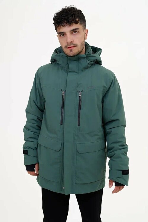 куртка NORPPA, демисезон/зима, силуэт прямой, размер XL, зеленый