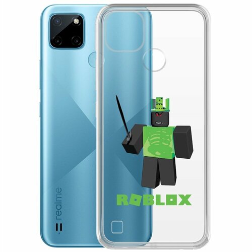 Чехол-накладка Krutoff Clear Case Roblox-1x1x1x1x1 для Realme C21Y чехол накладка krutoff clear case minecraft крипер для realme c21y