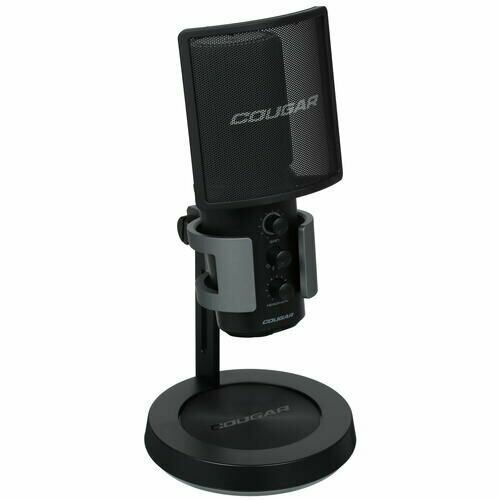 Микрофон Cougar Screamer-X черный проводной настольный подвесной -45 дБ от 20 Гц до 20000 Гц кабель - 300 см jack 35 мм USB Type-C 1005100₽