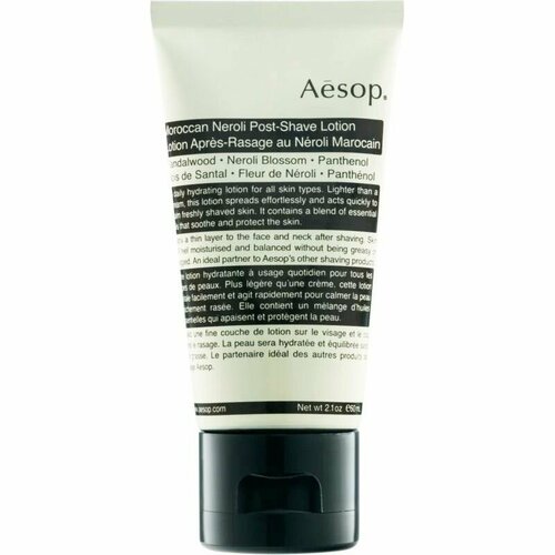 AESOP Moroccan Neroli PostShave Lotion 60 ml успокаивающий лосьон после бритья успокаивающий лосьон после бритья aesop moroccan neroli post shave lotion 60 мл