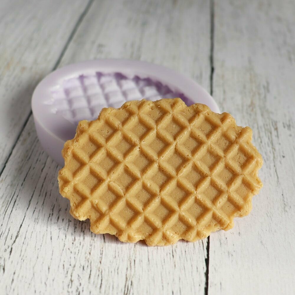 Силиконовая форма для мыла Вафля