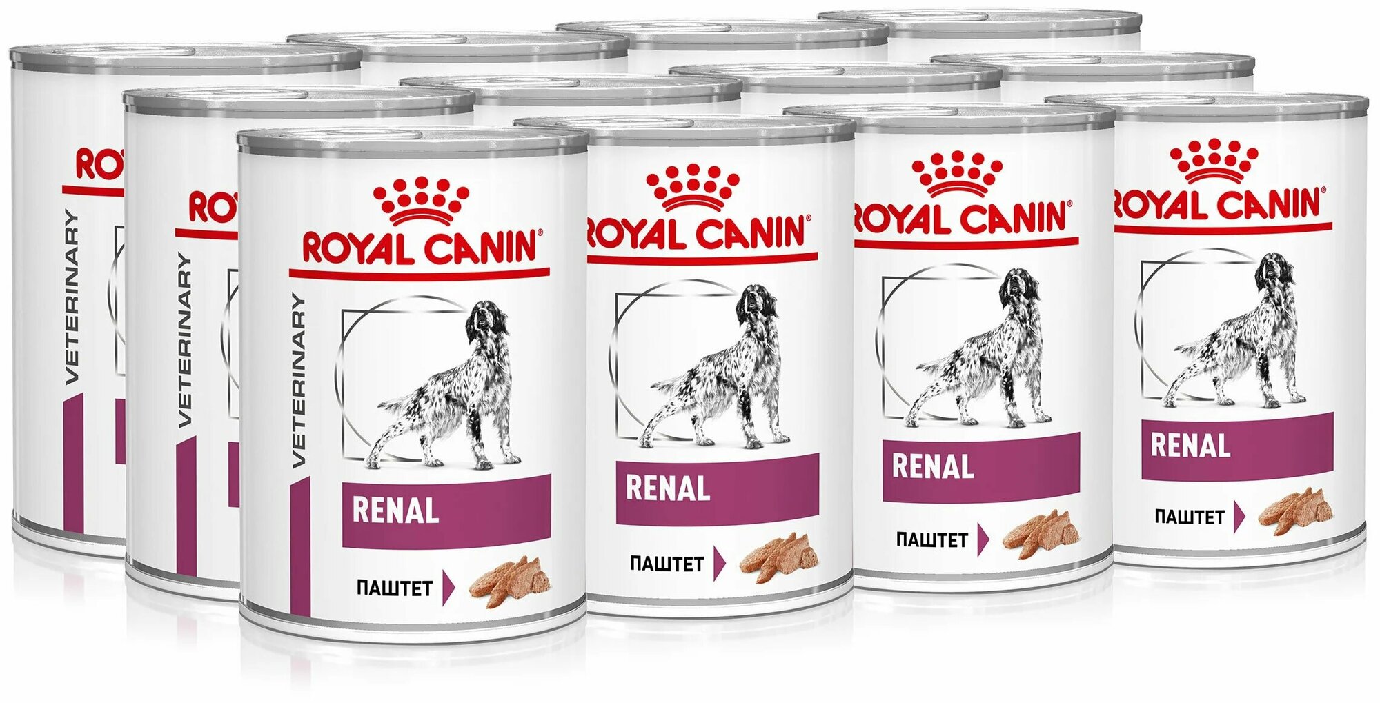 Влажный корм для собак Royal Canin Renal при заболеваниях почек 1 уп. х 12 шт. х 410 г