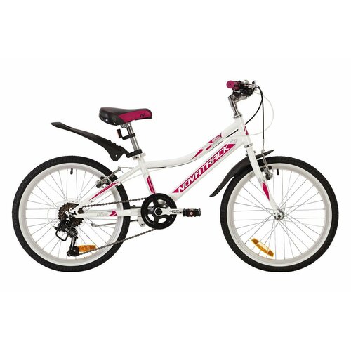 Велосипед NOVATRACK 20 ALICE белый 2021 г стальная рама 6 скор Shimano TY21Microshift TS38 V- brake 1262000₽