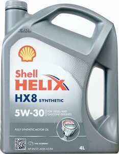 Фото Shell Масло Моторное Синтетическое Helix Hx8 Synthetic 5W-30 4Л
