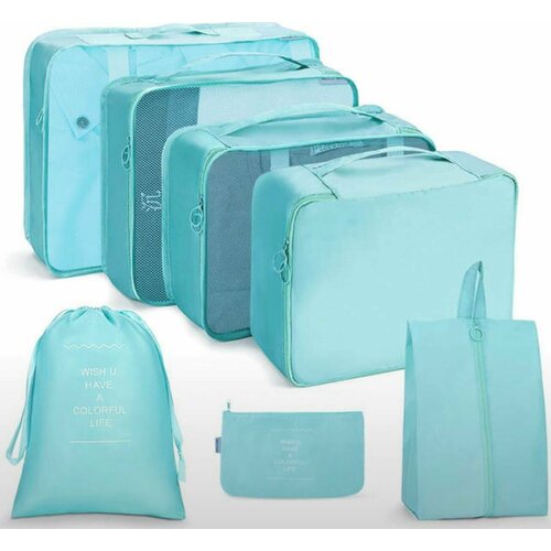 Органайзер дорожный для чемодана 7 в 1/система хранения вещей в чемодане/набор дорожных сумок