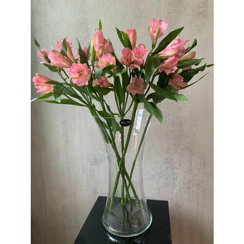 Ваза для цветов Объемная Большая 32 см, Стеклянная, объёмная, оригинальный подарок