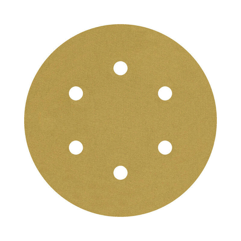 фото Круг Абразивный, золотой, 6 отверстий, Р600, 150 мм,3M Hookit 255P+ 10 шт/уп.