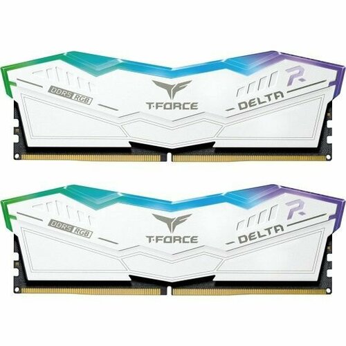 Модуль памяти DDR5 TEAMGROUP T-Force Delta RGB 32GB (2x16GB) 6000MHz CL30 (30-36-36-76) 1.35V