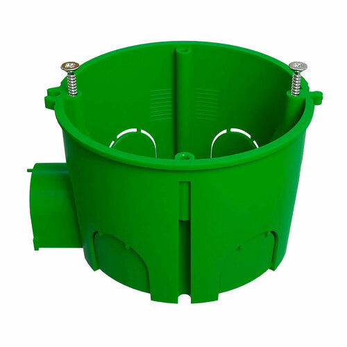 Подрозетник Greenel (GE40004 10-R) для бетона d68х45 мм 8 вводов зеленый IP20 наборная безгалогенный