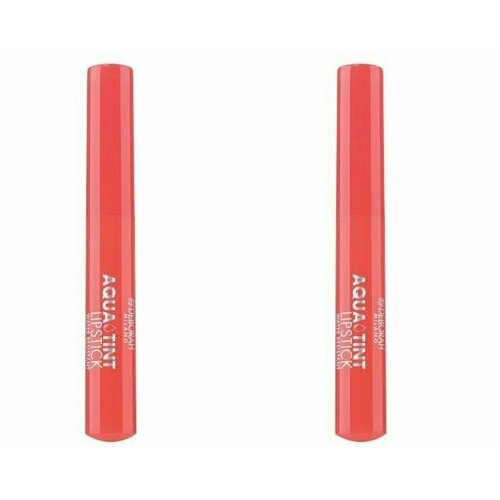Тинт для губ, Deborah Milano, Aqua Tint Lipstick, тон 03 коралловый, 2.5 г, 2 шт
