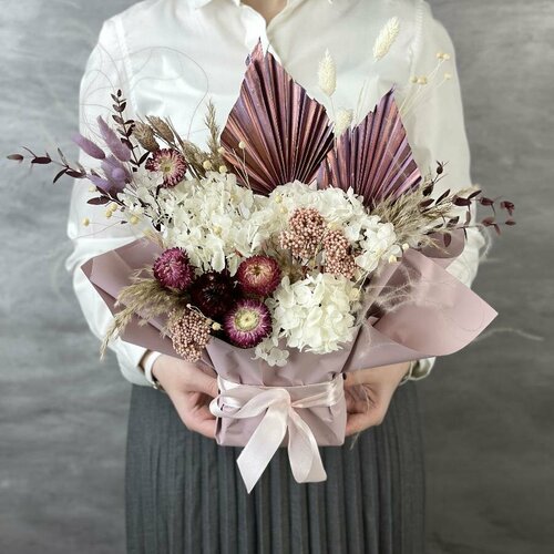 Сухоцветы в пленке Лефрой