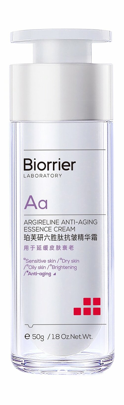 BIORRIER Anti-Aging Essence Cream Крем-эссенция для лица против морщин с аргирелином, 50 г