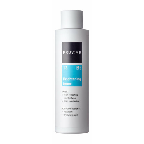 PRUV: ME Bt 13 Brightening toner Тоник с витамином С улучшающий цвет лица, 215 мл