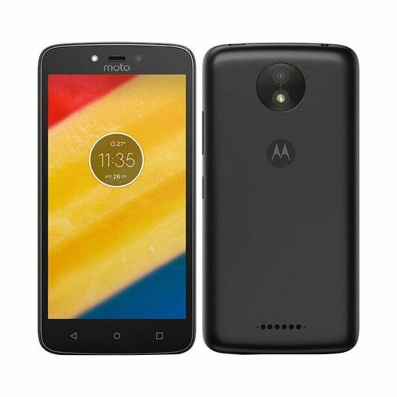 Пластиковый чехол для Motorola Moto C Plus XT1723 черный (Nillkin)