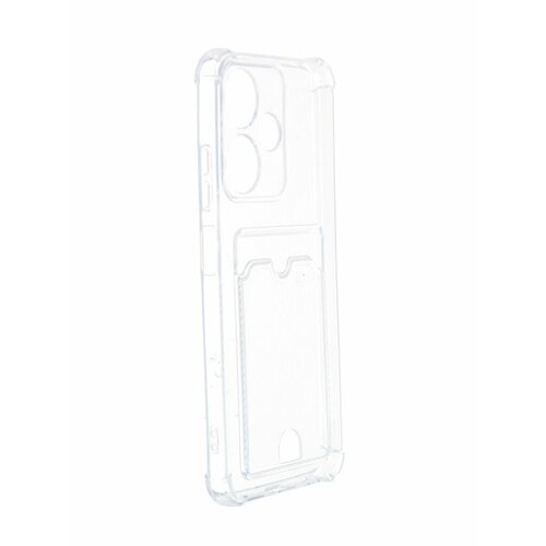 Чехол Zibelino для Infinix Hot 30i Silicone Card Holder защита камеры Transparent ZSCH-INF-H30I-CAM-TRN чехол zibelino для samsung galaxy s24 plus 5g silicone card holder защита камеры transparent zsch sam s24pl cam trn