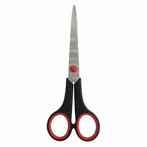 Ножницы Buro Smart универсальные 170мм ручки с резиновой вставкой черный 1090₽