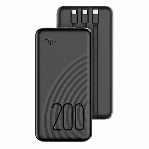 Внешний аккумулятор Power Bank ITEL Super Slim Star100C 10000мAч черный 253500₽