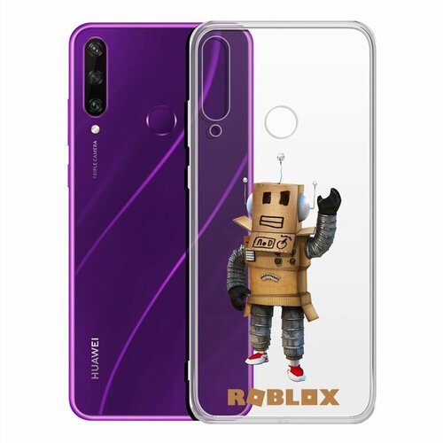 Чехол-накладка Krutoff Clear Case Roblox-Мистер Робот для Huawei Y6p чехол накладка krutoff clear case roblox мистер робот для xiaomi poco m5s