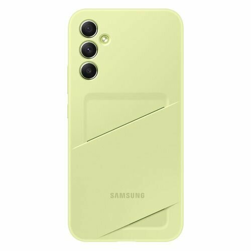 Чехол (клип-кейс) Samsung Card Slot Сase A34, для Samsung Galaxy A34, лайм [ef-oa346tgegru]