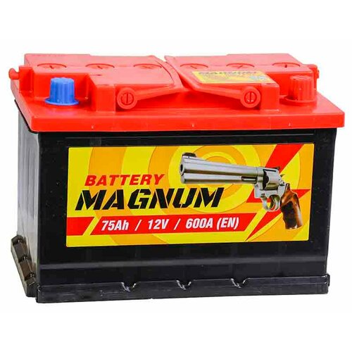 Аккумулятор автомобильный Magnum 75 Ач 600 A обр пол Евро авто 278x175x190 7694₽