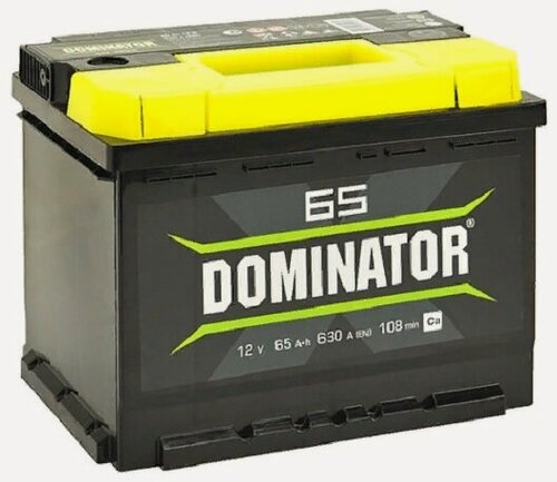 Изображение товара Аккумулятор автомобильный Dominator 65 А/ч 630 А обр. пол. Евро авто (242х175х190)