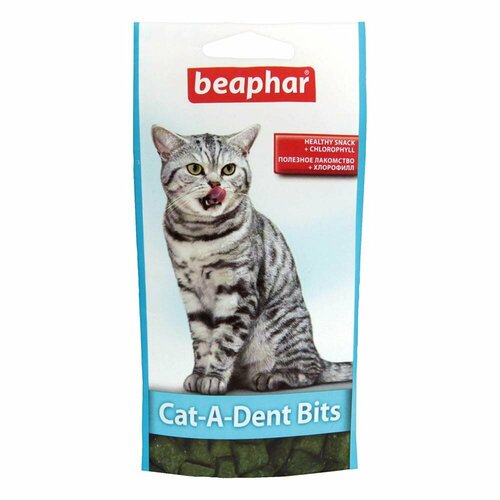 Beaphar Cat-A-Dent Bits Подушечки для кошек для чистки зубов, 35г (3 штуки)