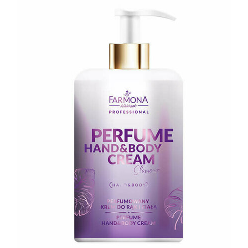 Крем для рук и тела Farmona Perfume Hand&Body Cream Glamour, Парфюмированный, 300 мл крем для рук и тела famona perfume hands