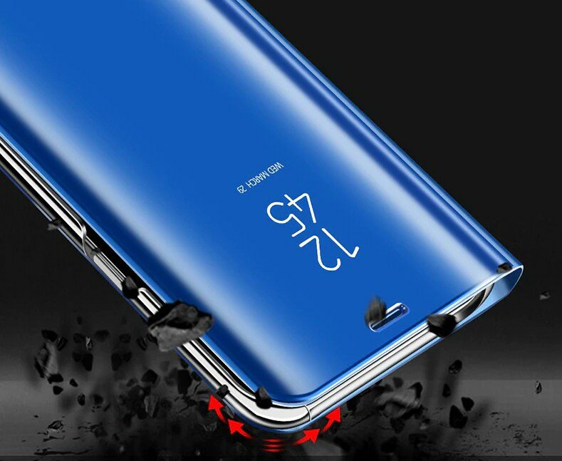 Чехол-книжка MyPads для Xiaomi Mi 11 Lite (NFC) / 11 Lite 5G NE с дизайном Clear View Cover с полупрозрачной пластиковой крышкой с зеркальной пов. — фото 5