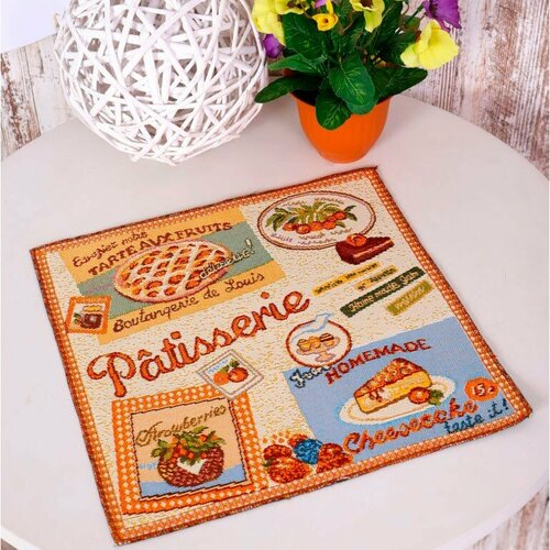 Салфетка декоративная, гобелен 32х32 см 