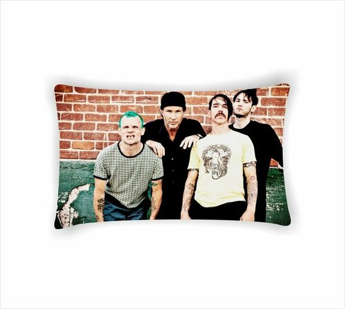Подушка Red Hot Chili Peppers, Ред хот чили пепперс №7, С одной стороны