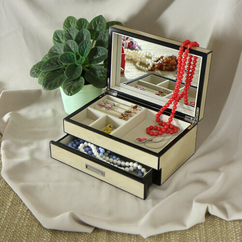 Шкатулка ювелирная, 25 х 16 х 11см KSVA-RY-21057