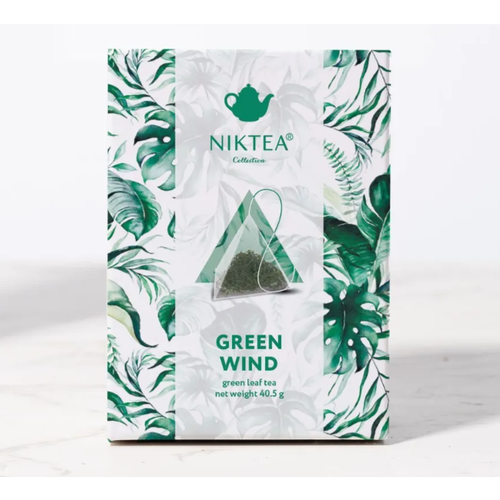 Чай в пирамидках зеленый NIKTEA Зеленый Ветер, 15 шт