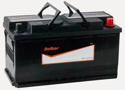 Изображение товара Аккумулятор автомобильный Delkor Euro 100 А/ч 800 А обр. пол. 60044 Евро авто (353х175х190) 2024г