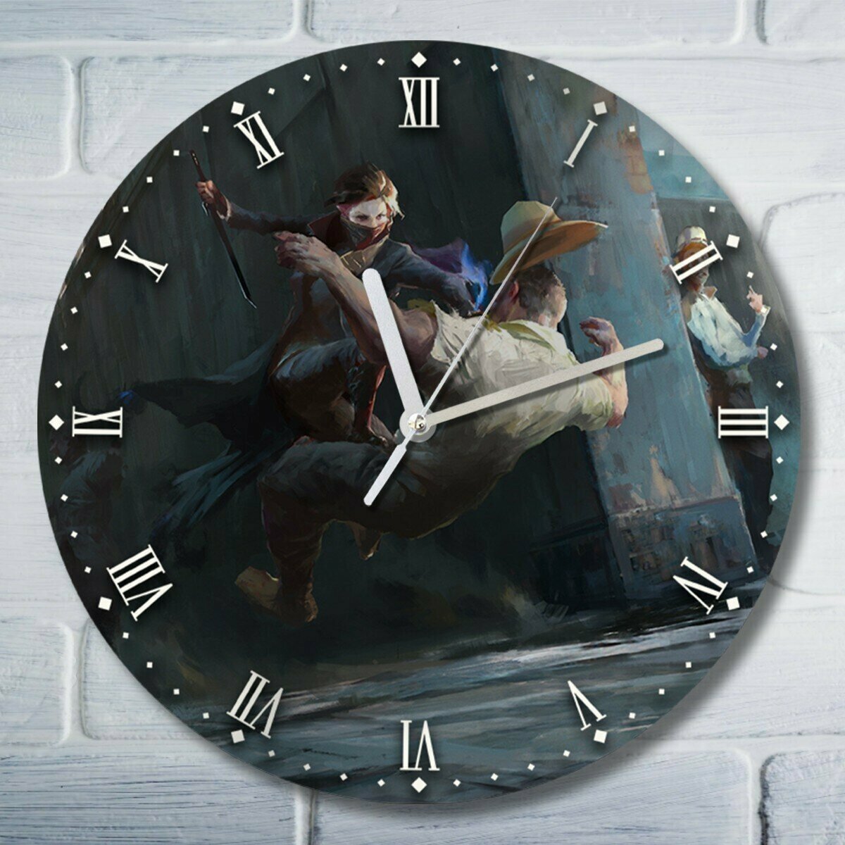 Настенные часы УФ с рисунком игры Dishonored - 4491