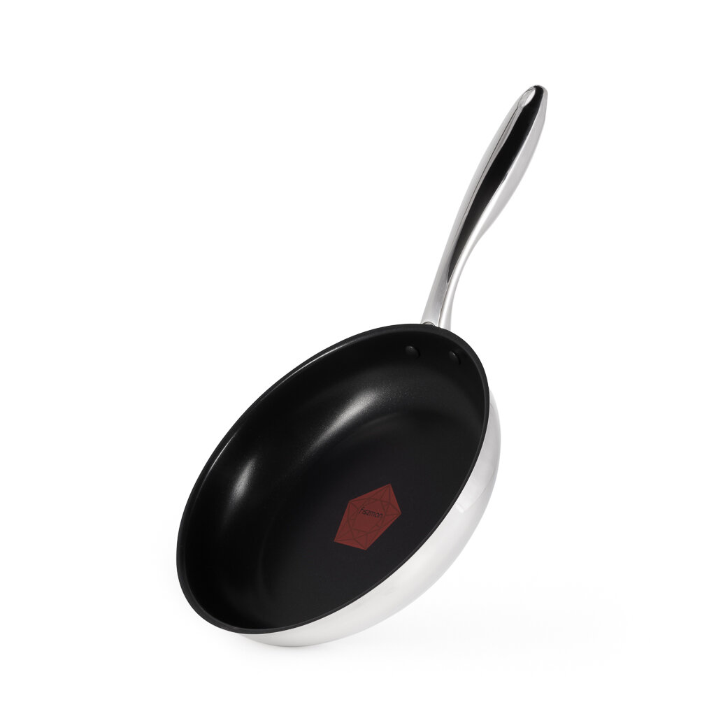 фото FISSMAN Профессиональная сковорода из нержавеющей стали 24 см с индикатором нагрева Force