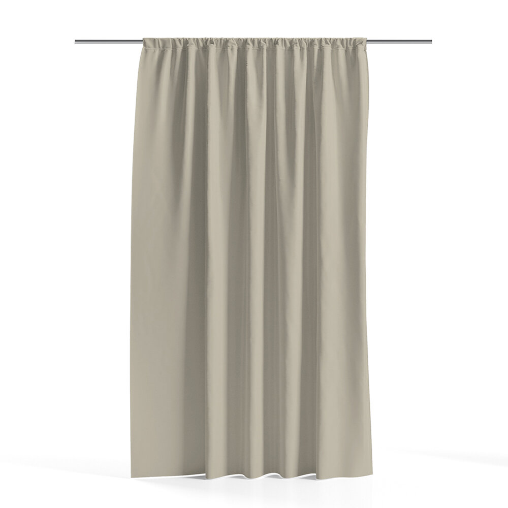 Штора велюр бежевая 150х280 см Legrand Канвас (58109813)