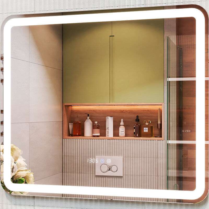 фото Зеркало Vigo Grani(Bora) Luxe 80 z. GRI.80. Luxe с подсветкой с сенсорным выключателем