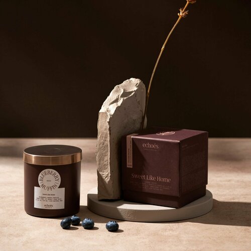 BLUEBERRY MUFFIN Средняя свеча в стекле, ECHOES