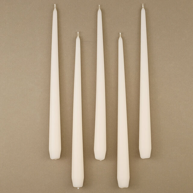 фото Candleslight Высокие свечи Андреа Velvet 30 см, 5 шт, кремовые всв-30-1-набор-5