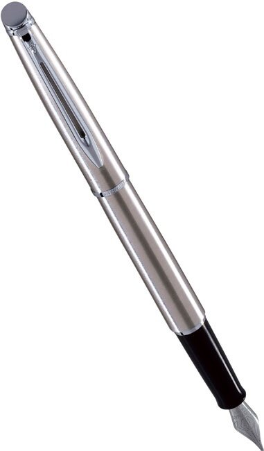 Waterman S0039550 Перьевая ручка waterman hemisphere, stainless steel ct (перо f)