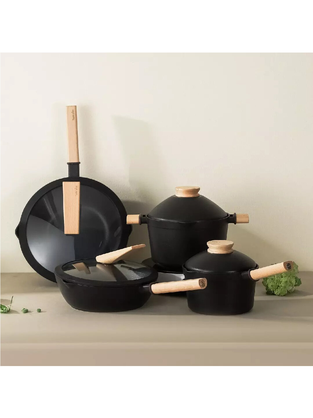 Изображение Сковорода-вок с антипригарным покрытием Xiaomi Taste Plus Yuanmu Series Wok 30 cm