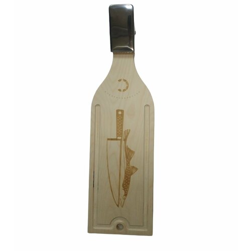 Доска разделочная Следопыт PF-CWS-P108 деревян с фаской ручкой и прищепкой 50 х 16 х 6см 1399₽