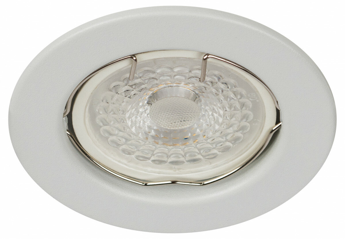 фото ЭРА Встраиваемый светильник штампованный ЭРА ST1 SWH MR16 GU5.3 белый матовый
