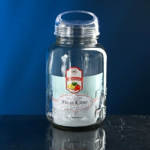 Банка для сыпучих продуктов Универсальная стеклянная прозрачная крышка 45 л Иран 702₽